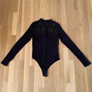 Forever 21 Lace Knit Top / Bodysuit
